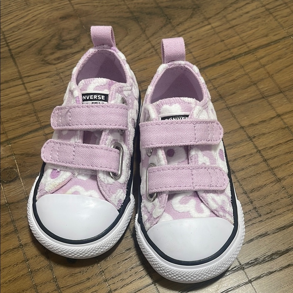 Converse Pink Floral Baby Sneakers